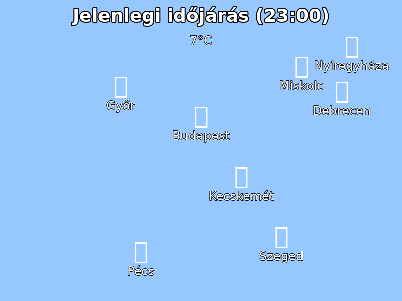 Jelenlegi időjárás térkép